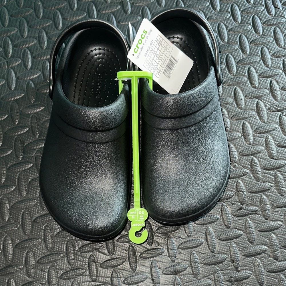 CROCS Black Slippers with Rotating Heel Strap